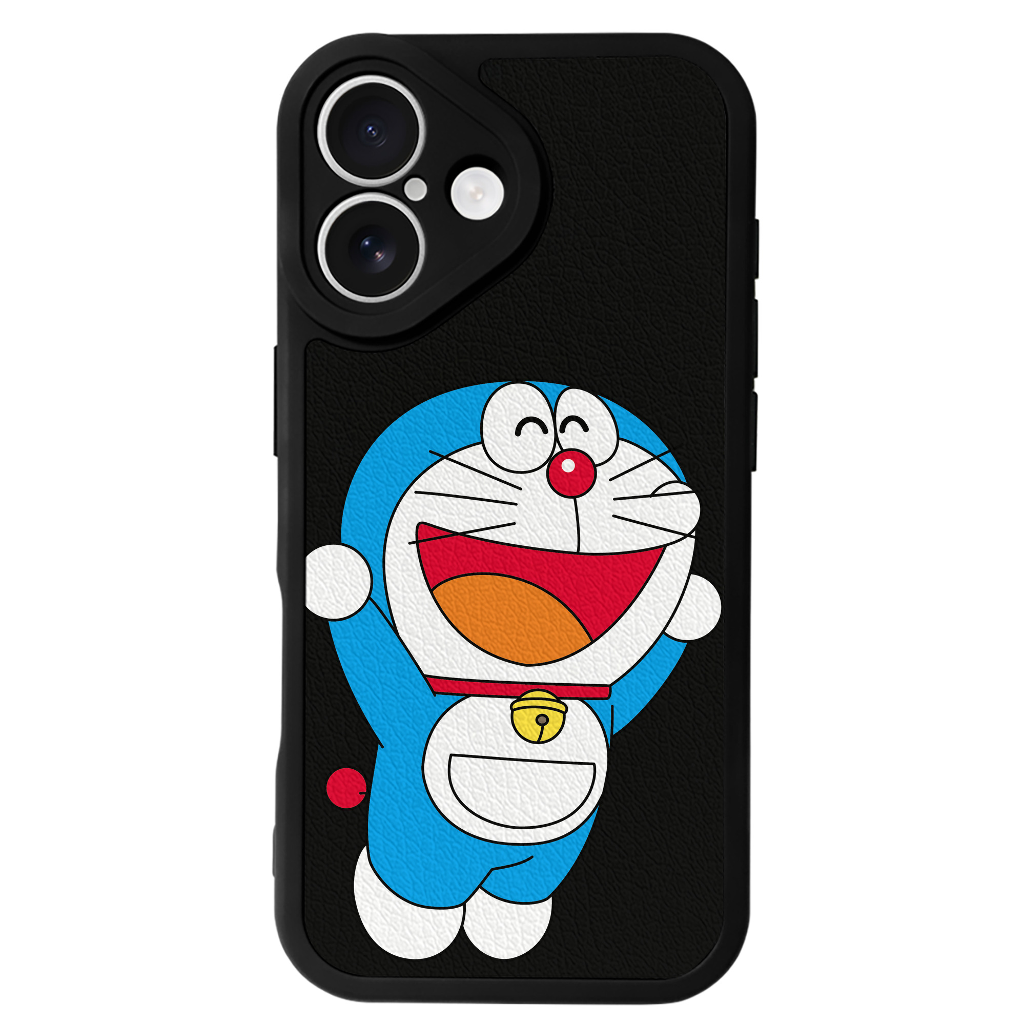 （画像用） ドラえもん Doraemon 【iPhone 16シリーズ対応】シリコンスマホケース（レザー調） 材質：シリコン